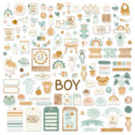 die cuts boy colección BABY BLOOM Mintopía scrapbooking La esquinita del scrap México