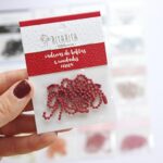 set de cadena de bolitas Cereza Alúa Cid scrapbooking La esquinita del scrap México
