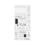 sello acrilico mi vida Lora bailora scrapbooking La Esquinita del scrap México