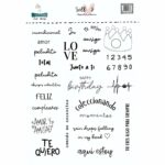 set de sellos Palabras colección Pistaccio Ale Valencia scrapbooking la esquinita del scrap México LEDS
