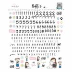 stickers puffy abecedario colección Pistaccio Ale Valencia scrapbooking la esquinita del scrap México LEDS