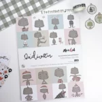 bloc ilustraciones de 16 papeles de 6x8Dadivan Alúa Cid scrapbooking La esquinita del scrap México 0