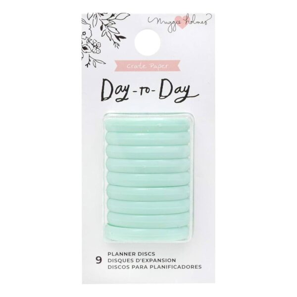 discos plásticos para encuadernar Happy Planner Maggie Holemes menta 373035 Day to Day