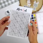 sello fondo Poblado navideño colección Dadivan Alúa Cid scrapbooking La esquinita del scrap México 0