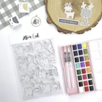 set de sellos Feliz Dadivan colección Dadivan Alúa Cid scrapbooking La esquinita del scrap México 0