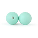 cuentas perlas de silicona de 10mm menta Suzzy La esquinita del scrap