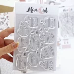 Set de sellos Libertad Papá Noel Alúa Cid scrapbooking La esquinita del scrap México 1