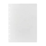 cubierta de polipiel con textura cocodrilo para agendas y cuadernos A5 para discos de happy planner blanco