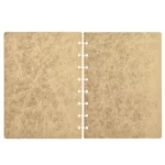 cubiertas A5 de polipiel para happy planner color champagne metalizado