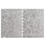cubiertas A5 de polipiel para happy planner color plata