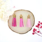 set de 3 tassels rositas