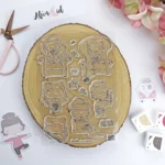 set de sellos Tiempo para mí colección La Sra Lola Alúa Cid scrapbooking la esquinita del scrap México 1