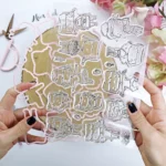 set de sellos con troquel Me cuido colección La Sra Lola Alúa Cid scrapbooking la esquinita del scrap México 1
