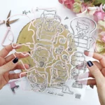 set de sellos con troquel Tiempo para mí colección La Sra Lola Alúa Cid scrapbooking la esquinita del scrap México 1