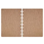 cubiertas A5 plástico textura madera para happy planner color cobre