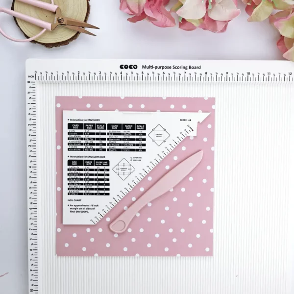 tabla de hendido o de plegado scoring board Coco Alúa Cid scrapbooking La esquinita del scrap México 4