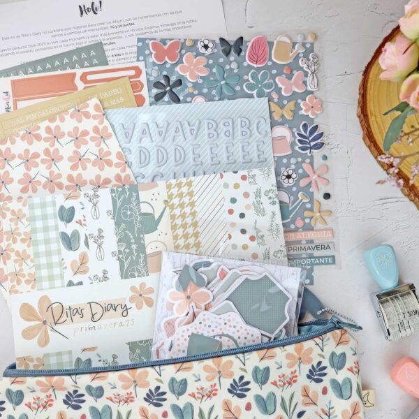 Kit Primavera para Rita’s Diary 2025 Alúa Cid La esquinita del scrap México 1