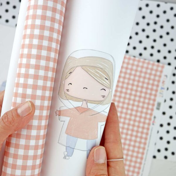 laminado chubasquero Fantasía Alúa Cid scrapbooking La esquinita del scrap México 1