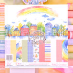pad de 22 papeles a una cara de 12x12 Rainbow Johanna Rivero Bellas y Creativas La esquinita del scrap México 1