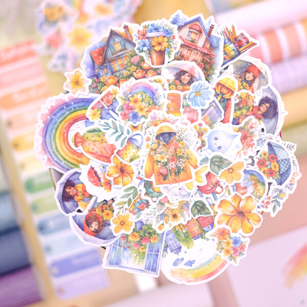 set de die cuts colección Rainbow Johanna Rivero Bellas y Creativas La esquinita del scrap México 1
