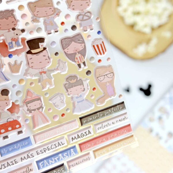 stickers puffy Fantasía Alúa Cid scrapbooking La esquinita del scrap México 3