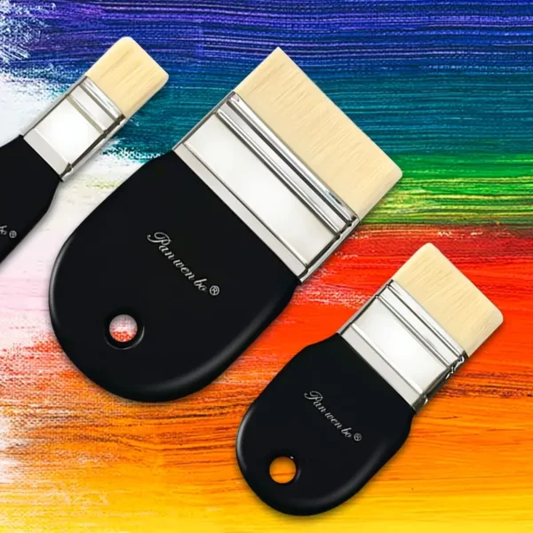 set de 3 brochas para mix media pegamento Suzzy 1