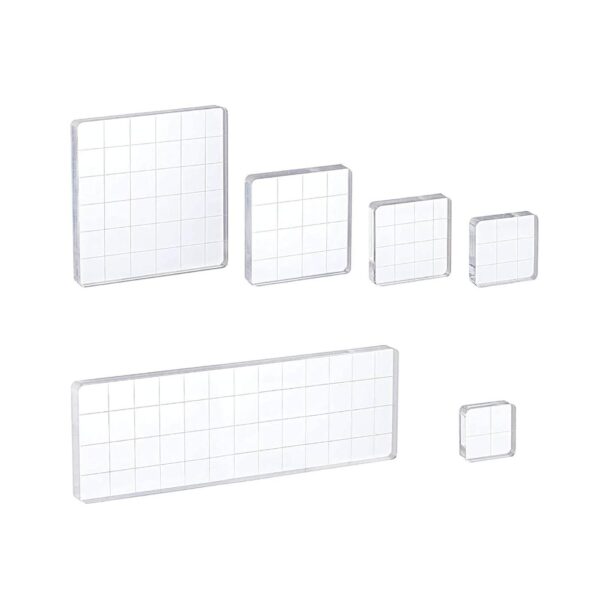 set de 6 bases de estampación de metacrilato 4