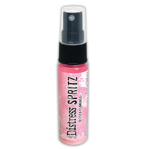 tinta distress spritz kitsch flamingo tim holtz