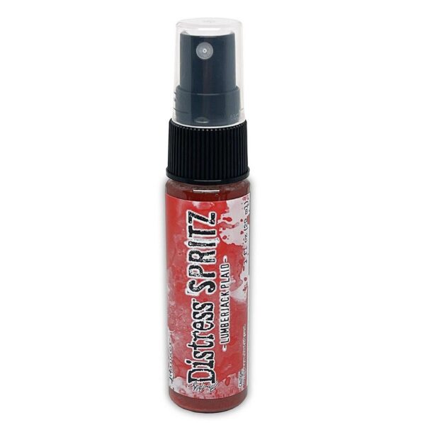 tinta distress spritz lumberjack plaid tim holtz