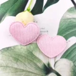 set de 10 corazones rosa acolchados Suzzy La esquinita del scrap México