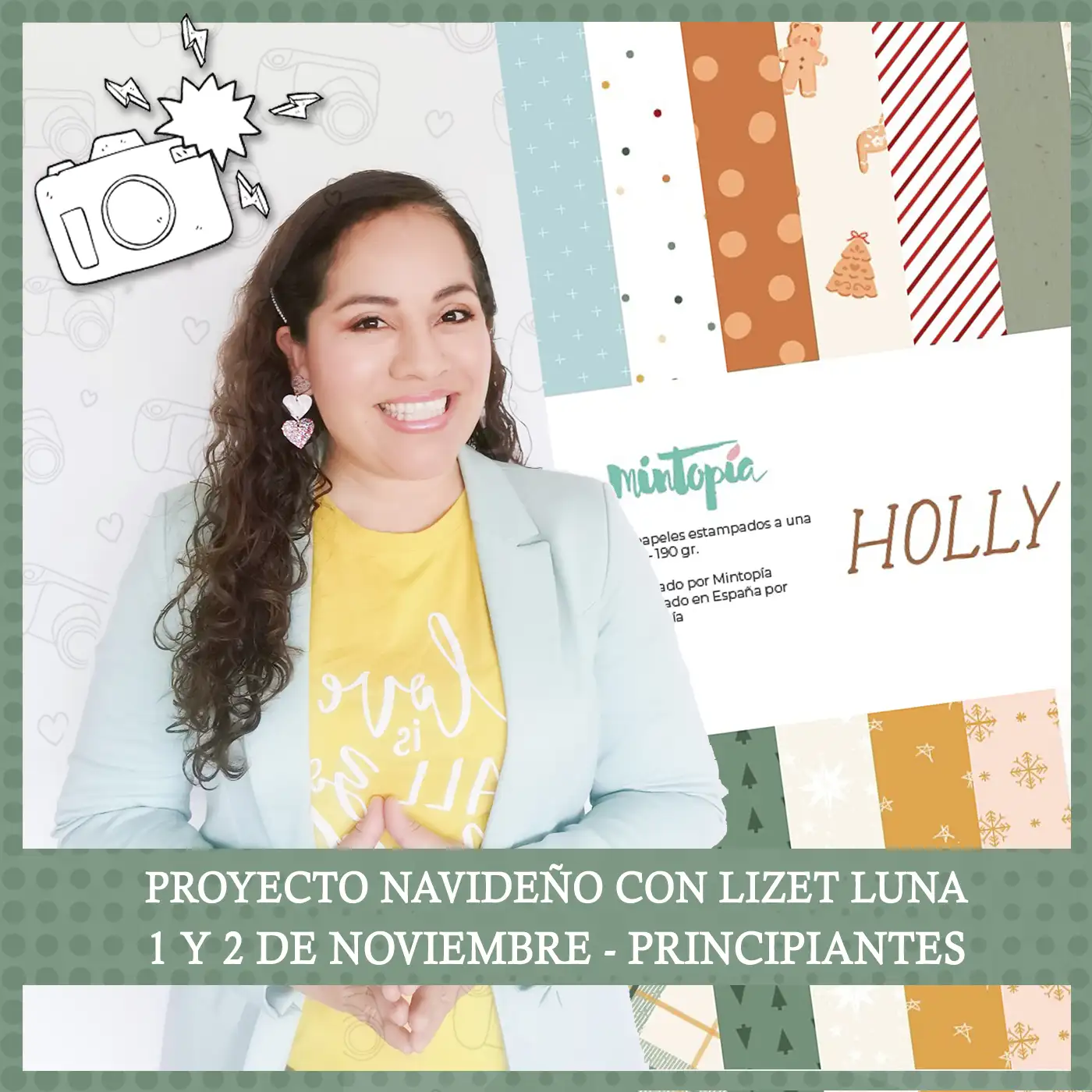 taller Lizet Luna álbum de navidad Holly Jolly de Mintopía NOVIEMBRE 2025