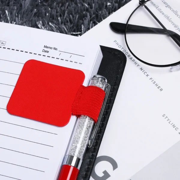 porta lapicero adhesivo para agendas y libretas 12