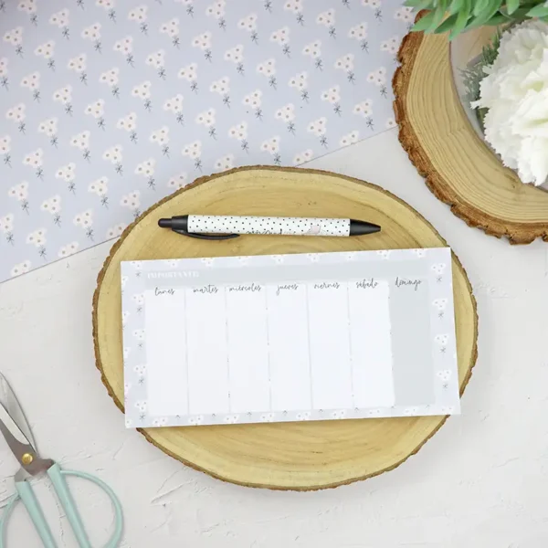 semana horizontal xl notepad sea lo que sea collection