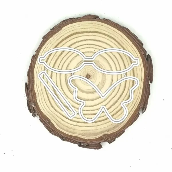 Troquel moño/lazo set (3 piezas) para scrapbooking y tarjetería; pieza mayor 88 × 22 mm; suaje compatible con Big Shot