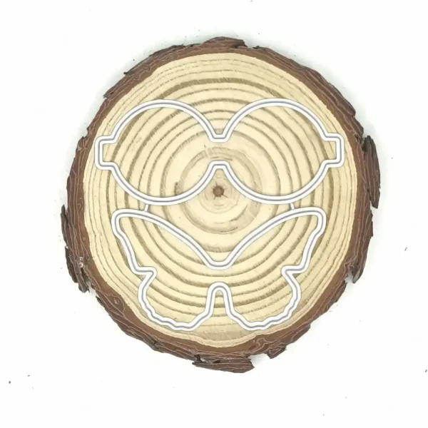 Troquel moño/lazo set (3 piezas) para scrapbooking y tarjetería; pieza mayor 88 × 22 mm; suaje compatible con Big Shot