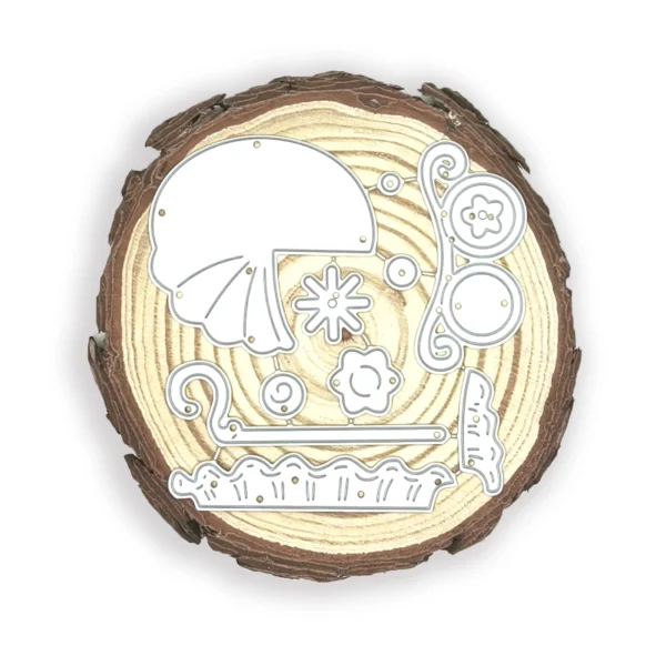 Troquel carreola de bebé 50 × 47 mm; suaje para baby shower, bautizo y tarjetería; compatible con Big Shot