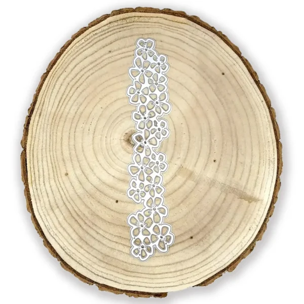 079333 troquel suaje cenefa borde decorado flores XL