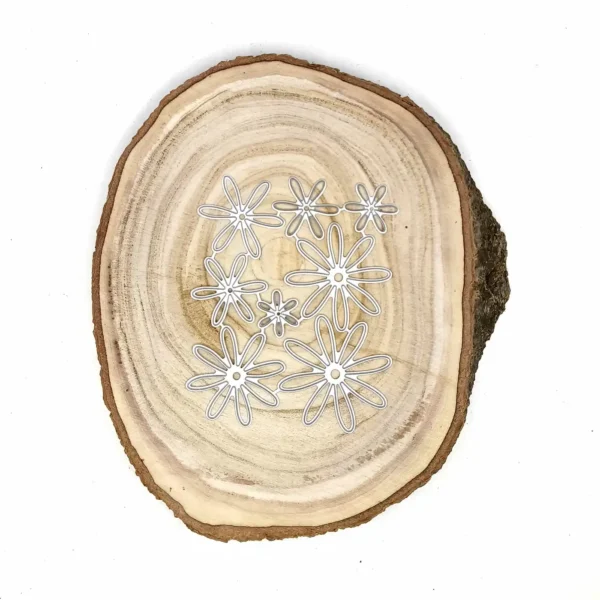 Troquel set de flores margaritas (nido de tamaños); flor
