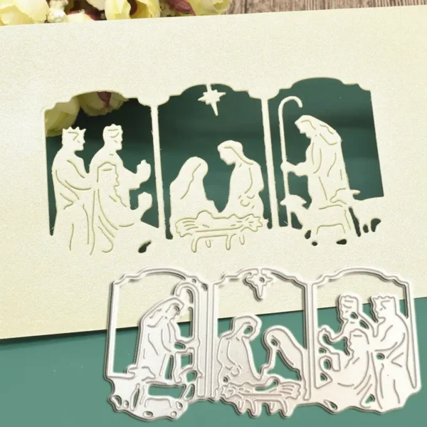 troquel suaje nacimiento pesebre belén ejemplo