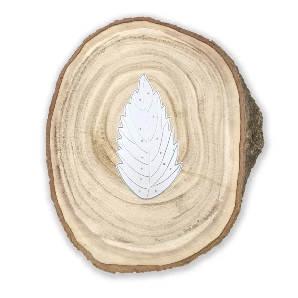 Troquel suaje hoja tropical alargada 55x110 mm para proyectos botánicos y veraniegos