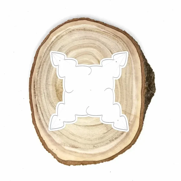 Troquel caja 3D árbol de Navidad, caja armada 35 × 35 × 60 mm; suaje para dulceros y recuerditos; compatible con Big Shot
