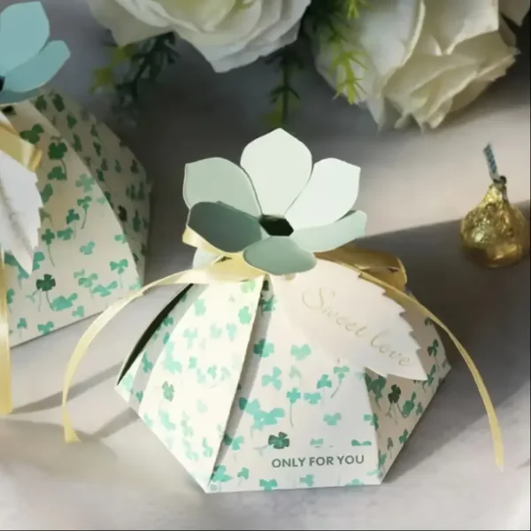 159 troquel suaje caja 3D hexagonal ejemplo