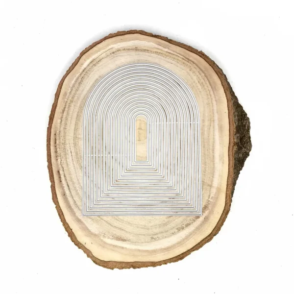 Troquel nido de ventanas en arco; pieza grande 110x140 mm; set para marcos, etiquetas y shaker; compatible con Big Shot