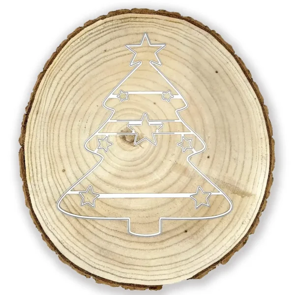 179053 troquel suaje árbol de navidad con esferas xxl