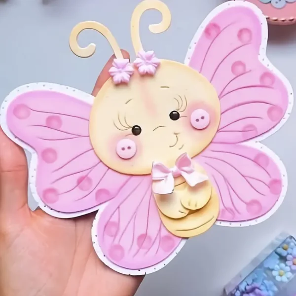 179054 troquel suaje mariposa con cara sonriente