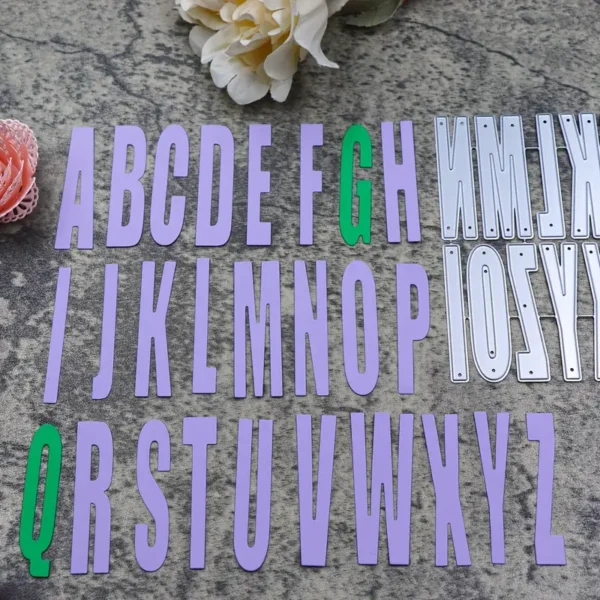 279 troquel suaje abecedario alfabeto set de letras mayúsculas ejemplo