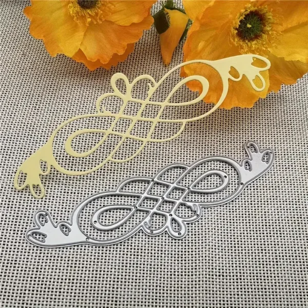 Troquel suaje cenefa ornamentada de 12x35 mm para decorar tarjetas y álbumes