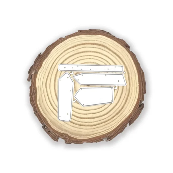 Troquel suaje con tablas de madera para letreros y cercas 15x45 mm, ideal para scrapbook y decoración temática