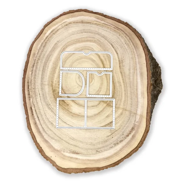 Troquel suaje de ventanas para tarjetería 75x39 mm, ideal para bolsillos y proyectos interactivos