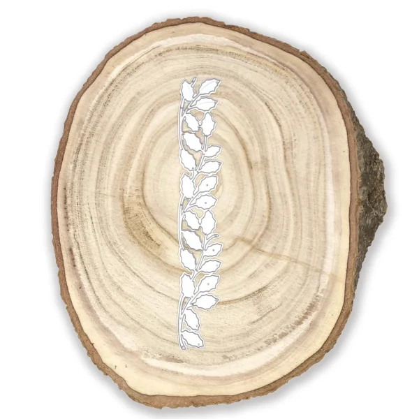 Troquel suaje cenefa de hojas de 24x150 mm para bordes de tarjetas y proyectos de scrapbooking